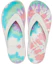 Shop (W) クロックス クラシック タイダイ柄スライド (マルチカラー) 206988-6SN
