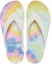 Shop (W) クロックス クラシック タイダイ スライド (白) 206988-94S