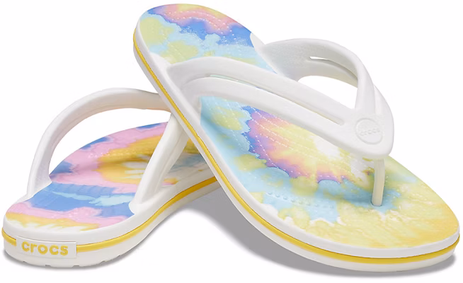 (W) Crocs 经典白色扎染图案拖鞋 206988-94S Sizing (W) Crocs 经典白色扎染图案拖鞋 206988-94S