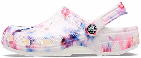 (Women) Crocs Classic Tie Dye Graphic Clog 'Garnet & Multi' 205453-6TS (Women) Crocs Classic Tie Dye Graphic Clog 'Garnet & Multi' 205453-6TS