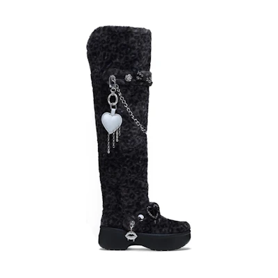 (W) T-Pain Crocs Classic Unfurgettable Knee High Boot 'Leopard'