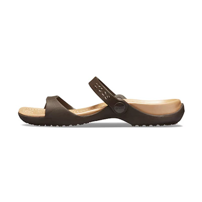 (W) Crocs Cleo 'Dark Brown'
