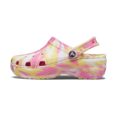 (W) Crocs Clog Classic Large clouds Outdoor Sports Sandals Pink Yellow
