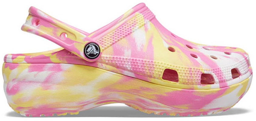 (Women) Crocs Clog Classic Large clouds Outdoor Sports Sandals Pink Yellow 207176-6SO Order (Women) Crocs Clog Classic Large clouds Outdoor Sports Sandals Pink Yellow 207176-6SO