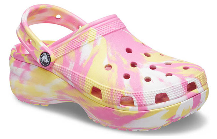Lookbook (W) Crocs Clog Classic Grote Wolken Outdoor Sports Sandalen Roze Geel 207176-6SO