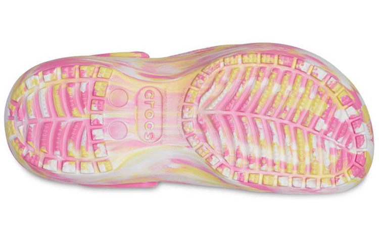 Details for (W) Crocs Clog Classic Grote Wolken Outdoor Sports Sandalen Roze Geel 207176-6SO