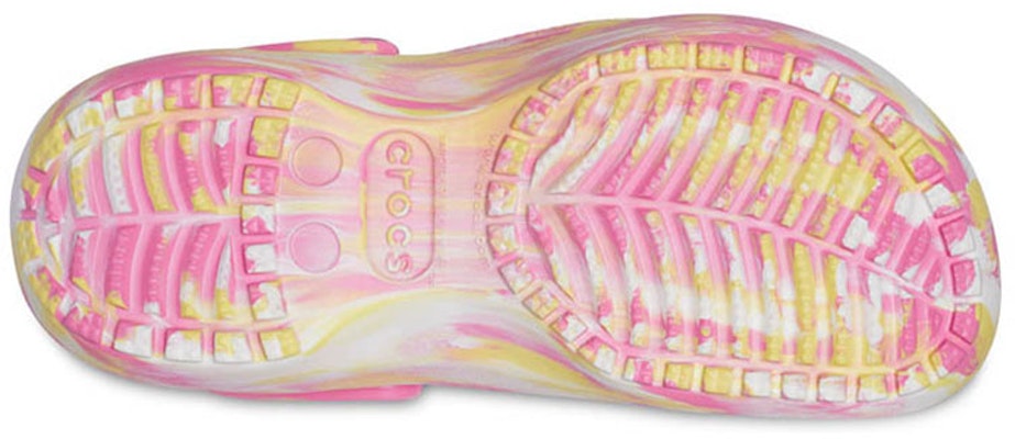 (Women) Crocs Clog Classic Large clouds Outdoor Sports Sandals Pink Yellow 207176-6SO Details for (Women) Crocs Clog Classic Large clouds Outdoor Sports Sandals Pink Yellow 207176-6SO