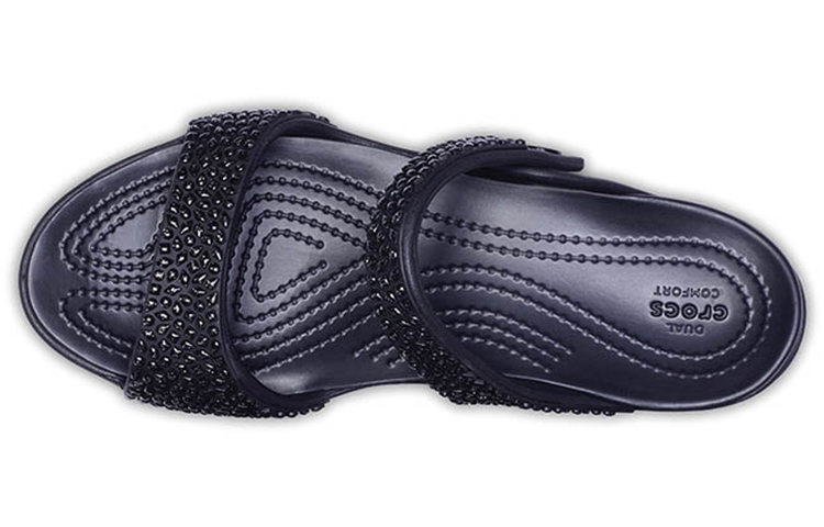 Purchase (W) Crocs 舒适运动拖鞋 '海军蓝水钻' 205102-060