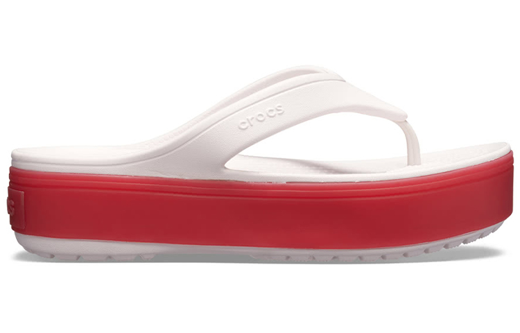 Order (W) Crocs 舒适加厚底休闲人字拖 '辣椒红' 205681-6QB