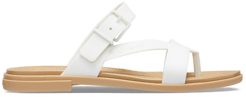 Order (Women) Crocs Cozy Lightweight Sports Slippers White Brown 206108-1CQ