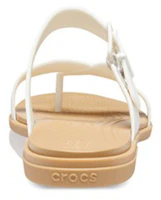 Details for (Women) Crocs Cozy Lightweight Sports Slippers White Brown 206108-1CQ