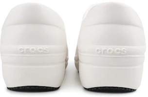 Shop (Women) Crocs Cozy Thick Sole White Sandals 204045-100