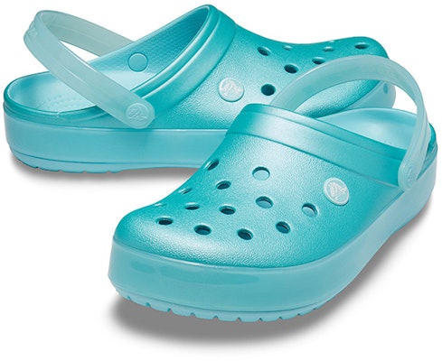 Crocs Crocband Ice Pop 簡約休閒洞洞涼鞋 女款 冰藍 Shop Crocs Crocband Ice Pop 簡約休閒洞洞涼鞋 女款 冰藍