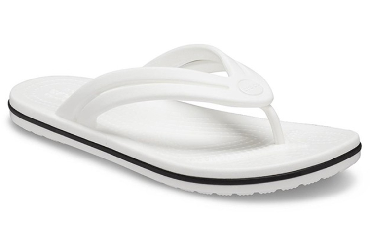 Order (Women) Crocs Crocband Flip-Flops 'White' 206100-100