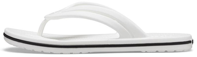 (Women) Crocs Crocband Flip-Flops 'White' 206100-100 (Women) Crocs Crocband Flip-Flops 'White' 206100-100