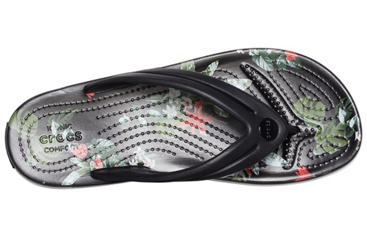 Lookbook (Women) Crocs Crocband Flowers Flip-Flops Black 206101-0FF