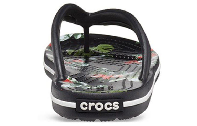 Shop (Women) Crocs Crocband Flowers Flip-Flops Black 206101-0FF