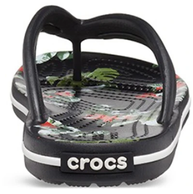 (Women) Crocs Crocband Flowers Flip-Flops Black 206101-0FF Shop (Women) Crocs Crocband Flowers Flip-Flops Black 206101-0FF