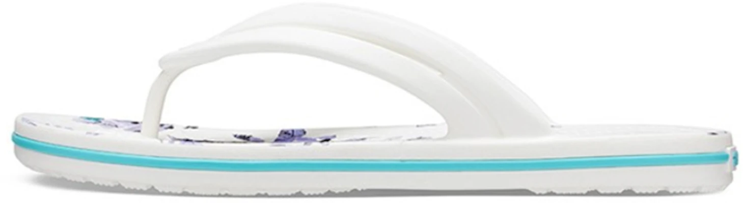 (W) Crocs Crocband Bunga Sandal Jepit Putih 206101-1C8 Buy (W) Crocs Crocband Bunga Sandal Jepit Putih 206101-1C8