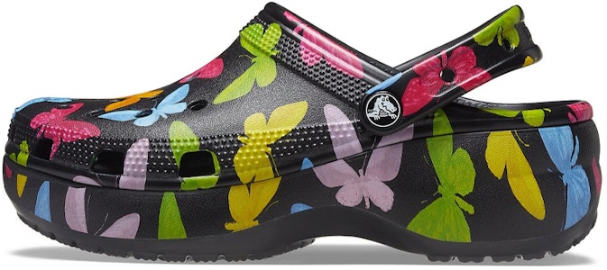 (W) 크록스 크록밴드 플랫폼 클로그 (블랙 프린트) 207239-0ZK Buy (W) 크록스 크록밴드 플랫폼 클로그 (블랙 프린트) 207239-0ZK