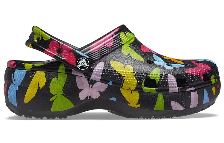 Order (Women) Crocs Crocband Platform Clog 'Black Print' 207239-0ZK