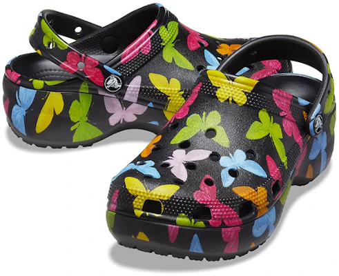 (Women) Crocs Crocband Platform Clog 'Black Print' 207239-0ZK Shop (Women) Crocs Crocband Platform Clog 'Black Print' 207239-0ZK