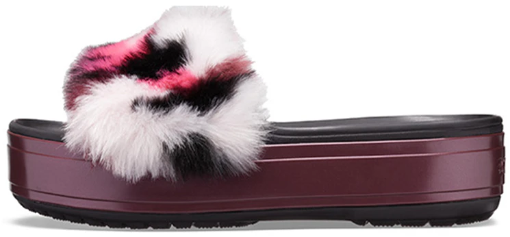women-crocs-crocband-platform-so-luxe-slide-burgundy-fluffy-205926-096