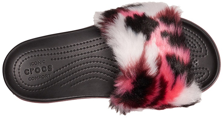 (Women) Crocs Crocband Platform So Luxe Slide 'Burgundy Fluffy' 205926-096 Purchase (Women) Crocs Crocband Platform So Luxe Slide 'Burgundy Fluffy' 205926-096