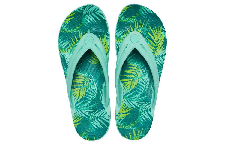 (W) Crocs Crocband Tropical 'Green Thong' 圖 3
