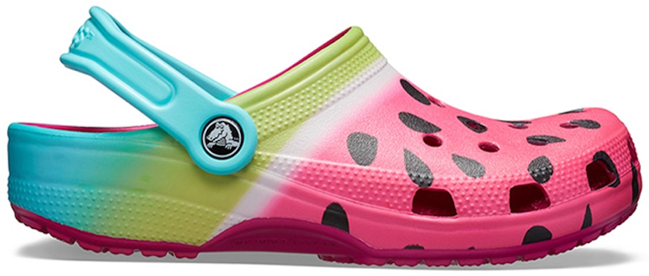 (Women) Crocs Crocos Classic Seasonal Graphic 'Pink Blue Watermelon' 205706-6LH Order (Women) Crocs Crocos Classic Seasonal Graphic 'Pink Blue Watermelon' 205706-6LH
