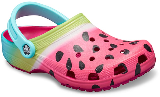 (Women) Crocs Crocos Classic Seasonal Graphic 'Pink Blue Watermelon' 205706-6LH Lookbook (Women) Crocs Crocos Classic Seasonal Graphic 'Pink Blue Watermelon' 205706-6LH