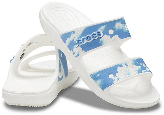 (Women) Crocs CrocsOther Sports slippers 'White Blue' 207248-100 Shop (Women) Crocs CrocsOther Sports slippers 'White Blue' 207248-100