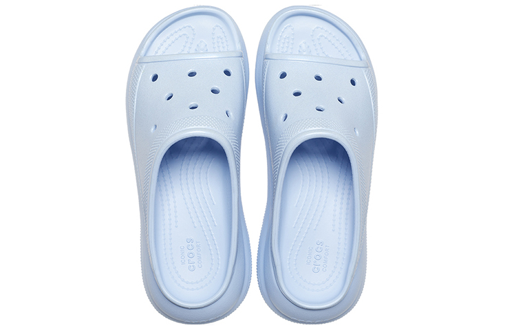 Shop (W) Crocs Crush Meta Pearl 拖鞋 ''蓝方解石'' 209045-4NS