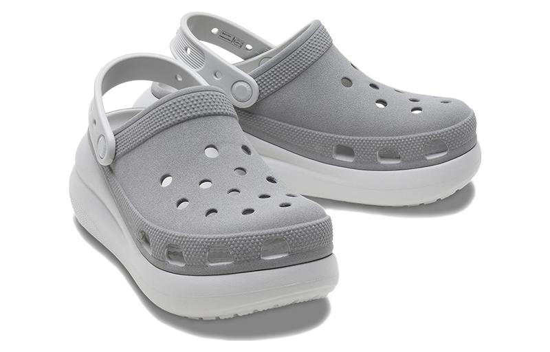 Lookbook (W) Crocs Crush Reflective Clogs 'Kelabu Putih' 209209-1LP
