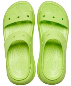 (W) Crocs Crush 凉鞋 '柠檬水绿' 207670-3UH Shop (W) Crocs Crush 凉鞋 '柠檬水绿' 207670-3UH
