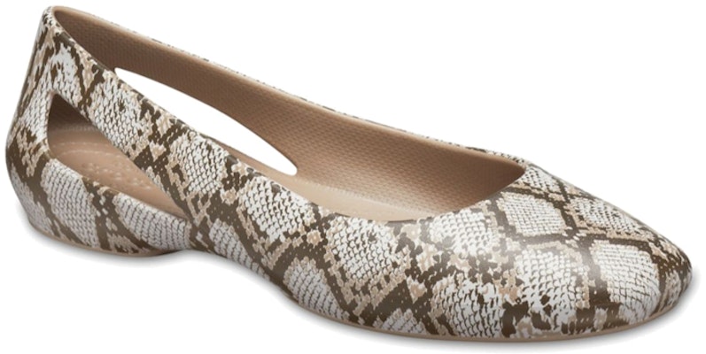 (Women) Crocs Cut-Out Flat Sport Sandals 'Brown Snake Print' 206210-195 Lookbook (Women) Crocs Cut-Out Flat Sport Sandals 'Brown Snake Print' 206210-195