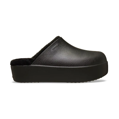 (W) Crocs Dylan Platform Lined Clog Black