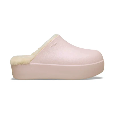 (W) Crocs Dylan Platform Lined Clog Quartz Sandstone