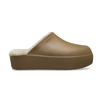 (W) Crocs Dylan Platform Lined Clog Sepia Sandstone