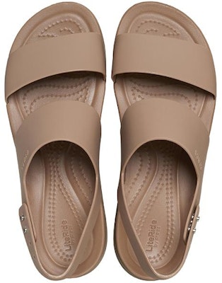 (W) クロックス ファッションスライド (ライトカーキ) 206453-2EL Order (W) クロックス ファッションスライド (ライトカーキ) 206453-2EL