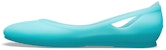 (W) Sandal Crocs Flat Biru Ais 16265-4DJ