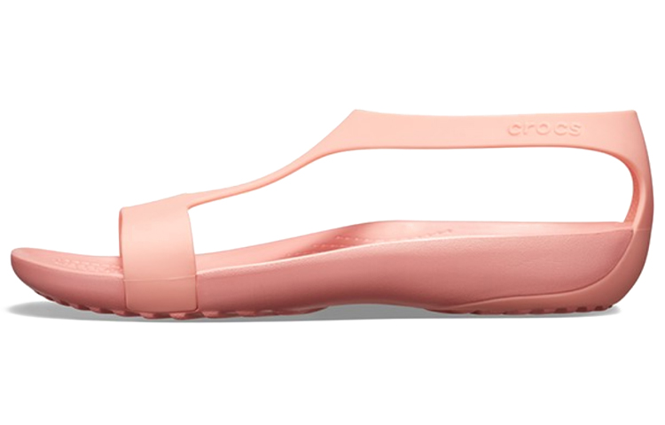 Buy (W) Crocs Flache Rosa Sandalen 205469-6JC