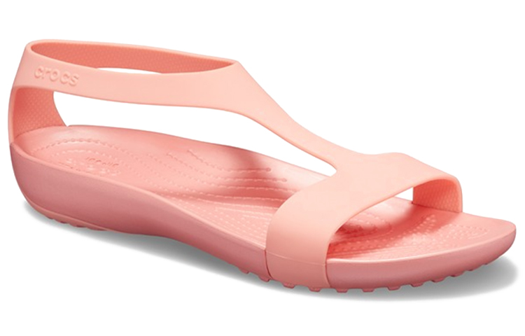 Order (W) Crocs Flache Rosa Sandalen 205469-6JC