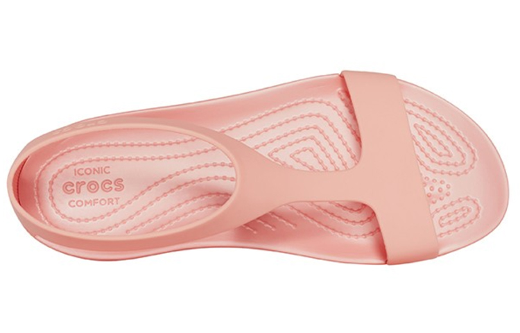 Shop (W) Crocs Flache Rosa Sandalen 205469-6JC