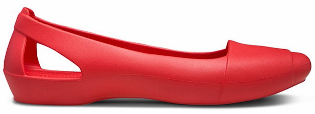 (Women) Crocs Flat Red Sandals 202811-8C1 Order (Women) Crocs Flat Red Sandals 202811-8C1