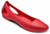 (W) Sandal Crocs Merah Rata 202811-8C1