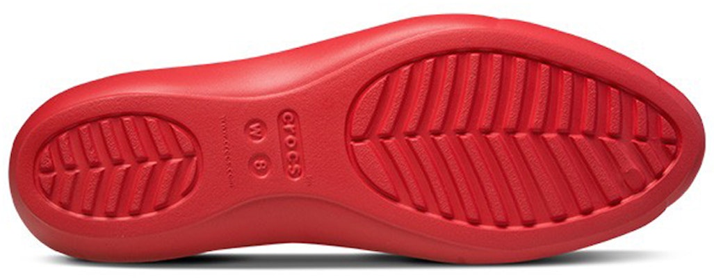 (Women) Crocs Flat Red Sandals 202811-8C1 Details for (Women) Crocs Flat Red Sandals 202811-8C1