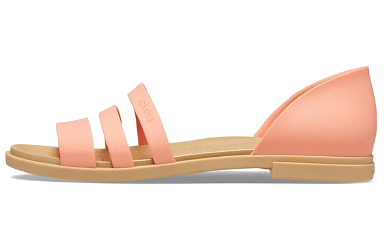 (Women) Crocs Flat Sandals 206109-82R