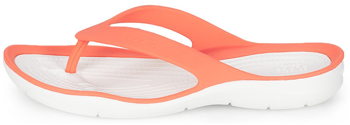 (Women) Crocs Flip-Flop 'Orange White' 204974-82Q Buy (Women) Crocs Flip-Flop 'Orange White' 204974-82Q