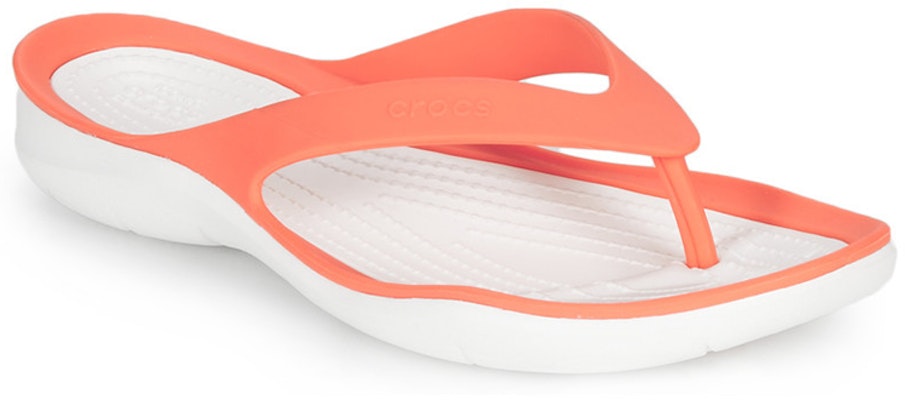 (Women) Crocs Flip-Flop 'Orange White' 204974-82Q Lookbook (Women) Crocs Flip-Flop 'Orange White' 204974-82Q